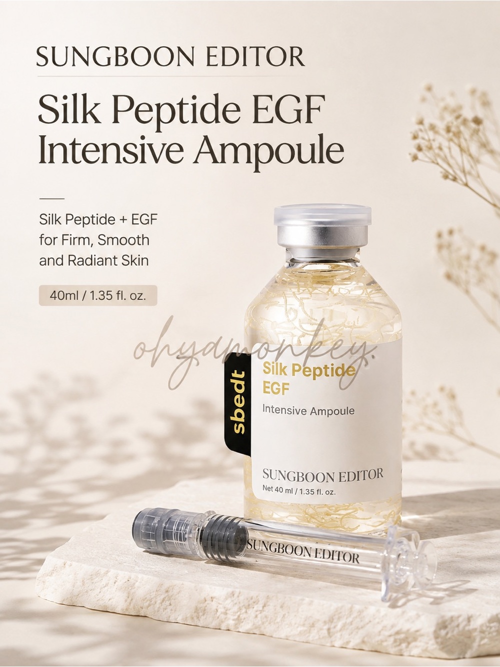 Sungboon Editor Silk Peptide EGF Intensive Ampoule 40ml no box NEW